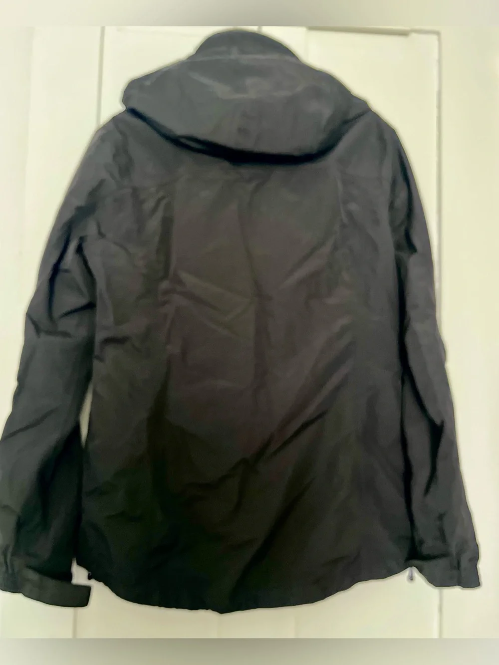 Gelert Women's Black Waterproof Hooded Jacket with purple accents Size US 10